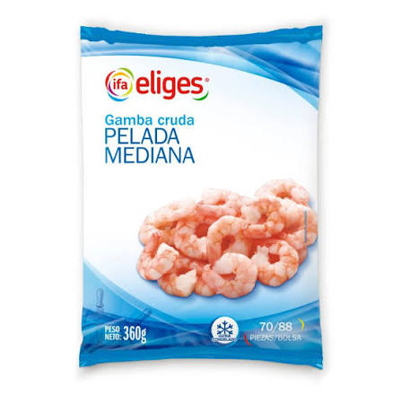 Gambas congeladas